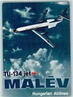 Malev Hungarian Airlines TU-134 Jet AK Fluglinie