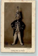 Ludwig, Prinz von Hessen mit Uniform - Wohlfaht AK Adel Hessen