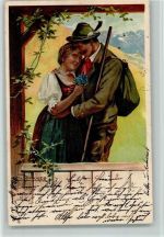 Serie 62 I hab di gern - Jägerliebe , litho Döcker, E.