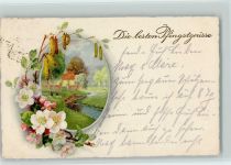 Serie 2594 Pfingsten - Blüten Landschaft Meissner & Buch 1922 Künstlerkarte