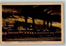 W4600 Dortmund Hochöfen des Stahlwerkes Hösch - 42692 Lorch Kunstverlag Stahlbau Künstlerkarte