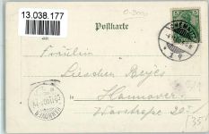 O9001 Chemnitz , Sachs albertstrasse mit Bahnhof Bahnhof 1900