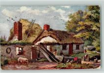 Oilette Serie Country Wicklow Serie I Nr. 7284 an Irish Homestead Bray - Bauernhaus