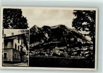 87527 W8972 Sonthofen , Oberallgäu 1929 Foto AK Pension Engel, gute Erhaltung AK