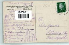 87527 W8972 Sonthofen , Oberallgäu 1929 Foto AK Pension Engel, gute Erhaltung AK