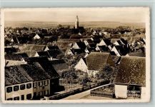 89129 W7907 Langenau , Württ - Blick auf Langenau Ortsansicht