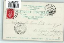 Tampere Tammerfors 1901 Künstlerkarte Soldat beim Gruß