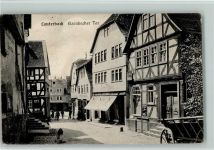 W6420 Lauterbach (Hessen) Eisenbacher Tor AK Mandt 1921 Gebrauchsspuren