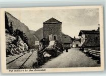 W8230 Bad Reichenhall Paß Hallthurm an den Schienen ca 1926 AK Eisenbahn