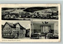 35325 W6315 Ruppertenrod - Gesamtansicht Gasthaus Zur Krone Innenaufnahme Fremdenzimmer-Pension 3-Bildaufnahme