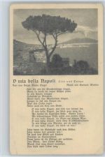 Bella Napoli - Franke Nr. 14 AK Liederkarte