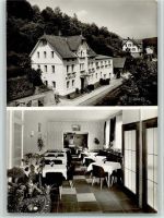 72213 W7272 Altensteig , Württ Foto AK Pension Bässler mit Innenansicht, sehr gute Erhaltung AK