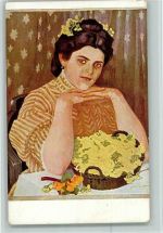 Serie XVI, 2 von Eichler - Primeln AK Verlag Jugend Künstlerkarte