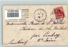 Bescherung - geschmückter Weihnachtsbaum Weihnachtsmann 1905
