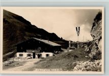 W8182 Bad Wiessee Berghütten - Wellberghaus mit Hakenkreuzfahne WK II Stadt mit Hakenkreuz 1938 Foto AK