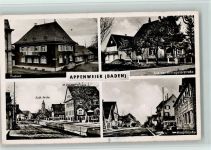 77767 W7604 Appenweier Foto AK Postamt, Straßenpartien, gute Erhaltung AK
