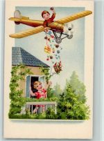 Geschenk Blumenstrauss Glückwunsch Flugzeug