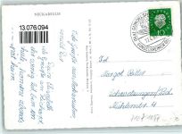 74172 W7107 Neckarsulm 1961 - Schönes Luftbild , Aero Express - gute Erhaltung AK
