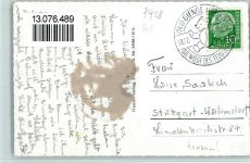 89522 W7928 Giengen an der Brenz 1958 - Postberg - Konsum Lebensmittel, gute Erhaltung AK