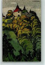 Kyburg sign E. Bollmann - Blick vom Norden, gute Erhaltung AK Künstler 1917 Lithographie / Künstlerkarte