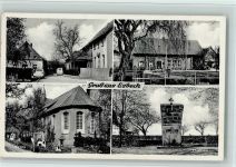 31008 W3210 Esbeck b Elze, Leine 1960 - Kriegerdenkmal, Kirche, Im Thie, Schule, gute Erhaltung AK