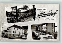 69250 W6917 Schönau , Odenw - Altneudorf - Gasthof Deutscher Kaiser mit Innenansicht