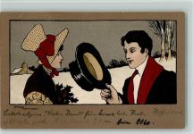 Nr. 191 - sign Ethel Parkinson - Liebespaar M. Munk Wien 1905 Lithographie