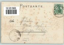 W7000 Stuttgart Neues Schloss mit Schlosplatz Vorhang 1902 Lithographie / Prägedruck