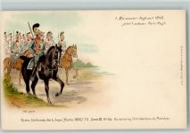 Histor. Uniformen Serie III Nr. 66 -1. Kür. Regiment sign Kurz , litho Uniform