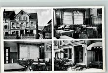 97922 W6970 Lauda 1955 Gebrauchsspuren Bahnhof Hotel Post mit Innenansichten