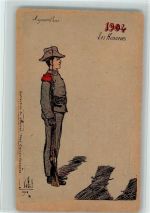 Les Honeurs 1904 - gute Erhaltung Uniform Künstlerkarte