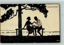 Liebeswerben, Herz in Baumrinde ritzen , Tennisschläger Grosze, M.