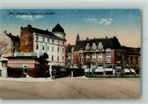 Ostrava Ostrau - Denisovo namesti ca 1925 , Straßenbahn AK Gute Erhaltung