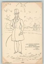 Werbung - Les Cartes Postales Aquarelles de la Belle Jardiniere 1832 - Les Elegants Mode