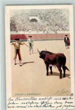 Nr. 514 Spanien - Citando A Banderillas ca 1905 AK Stierkampf