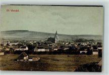 66606 W6690 St. Wendel , Saar 1907 - Teilansicht mit Kirche, gute Erhaltung AK