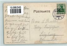 66606 W6690 St. Wendel , Saar 1907 - Teilansicht mit Kirche, gute Erhaltung AK