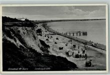 O2572 Ostseebad Rerik Alt Gaarz HK Fahne am Strand AK Stadt mit Hakenkreuz 1936