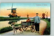 Zeeland Beruf Milchmann Knackstedt & Näther Serie 602 Nr. 23 AK Hundekarren