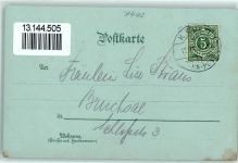 72639 W7442 Neuffen Lithographie / Mondschein