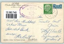 95615 W8590 Marktredwitz - Blick zur Kösseine Hüttenstempel