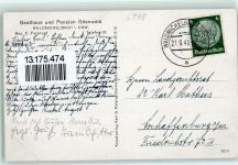 69483 W6948 Wald-Michelbach - Gasthaus Pension Odenwald Bes E. Farnkopf