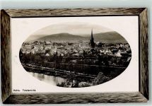 07768 O6906 Kahla , Thür 1912 Prägedruck Passepartout Holzrahmen