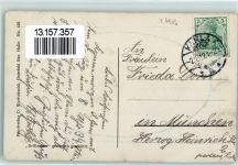07768 O6906 Kahla , Thür 1912 Prägedruck Passepartout Holzrahmen