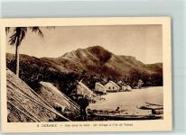 Iles sous le vent Un village a l'ile de Tahaa Ozeanien