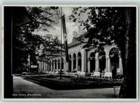 W8675 Bad Steben Wandelhalle HK Fahne Stadt mit Hakenkreuz 1937