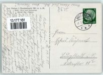 W8675 Bad Steben Wandelhalle HK Fahne Stadt mit Hakenkreuz 1937