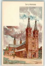W8700 Würzburg Dom Verlag Velten Nr. 267 AK Mutter, K. 1900 Lithographie / Künstlerkarte