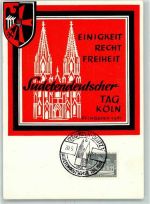 W5000 Köln Stadt Sudetendeutscher Tag 1961 Ganzsache