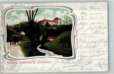 95478 W8584 Guttenberg , Oberpf 1905 Lithographie Schloß Guttenberg